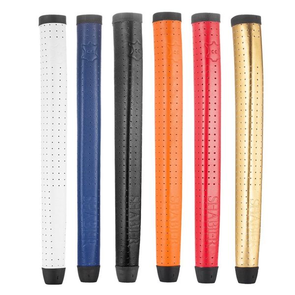 Andere Golfprodukte echtes Leder mittelgroße Golf Putter Grip Blue Color Pure Handmade Club Grip mit weichem Komfortmaterial 230620