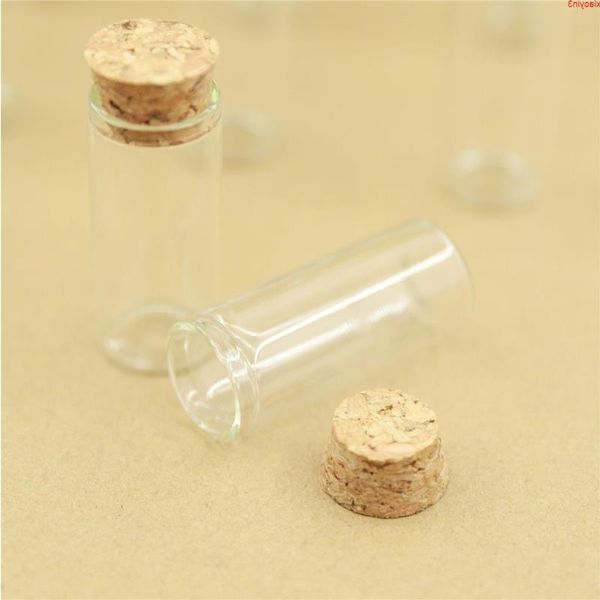 24 Stück 10 ml 22 x 50 mm Glasflaschen, Reagenzglas, Korkstopfen, Mini-Gewürzbehälter, kleine DIY-Gläser, Fläschchen, winziges Glas, hohe Qualität, Iorwb