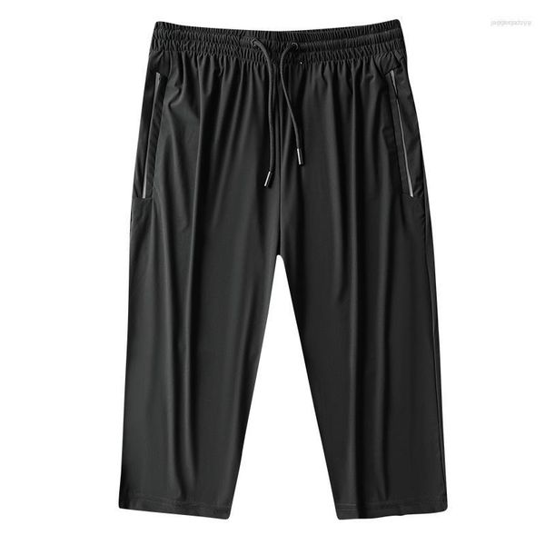 Herrenhosen Herren Sommer Dünn Locker Sitzend Eisseide Oberbekleidung Lässig Sport Trend 7-Punkt-Hose Mode Vielseitig Schnell