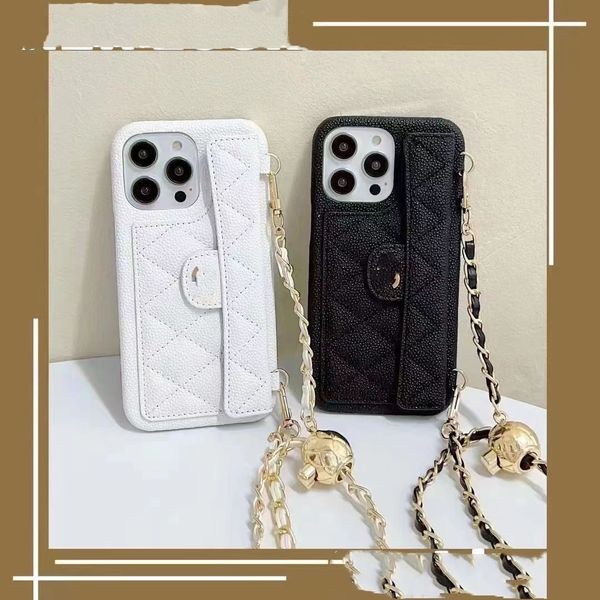 Capa de telefone de designer para Iphone 14 Pro Max 13 Mini 12 conjuntos 11 Max Plus Xs Xr X 7 8 6 Plus Litchi print oblique span capa completa capa de telefone soft shell