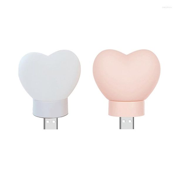 Luzes noturnas Love Light USB Plug In Bedside Atmosphere Lamp Presente fofo Decorações de aniversário