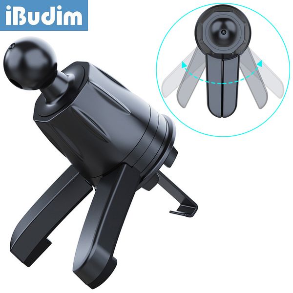 iBudim Car Air Outlet Metal Hook Clamp Upgrade 17mm Ball Head Base for Car Air Vent Clip Mount Car Phone Holder Accessories