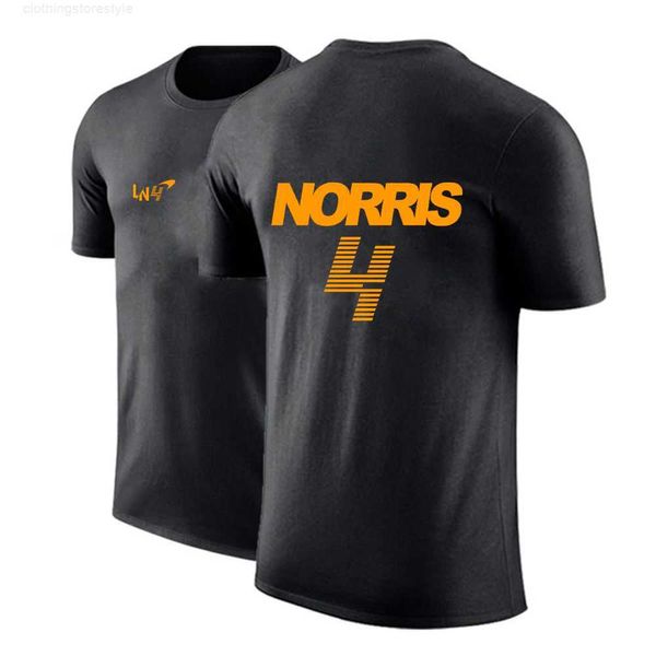 T-Shirts F1 Mclaren Team Racing Fans 2023 Lando Norris Sommerdruck Sport Kurzarm O-Ausschnitt Modisches Oberteil