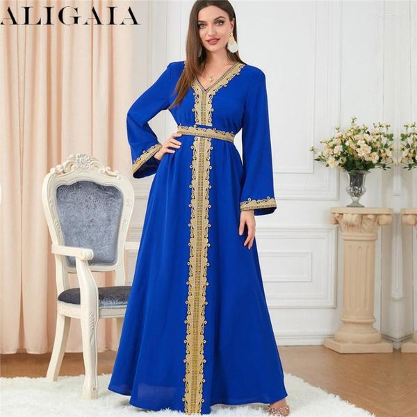 Abbigliamento etnico Moda Abito lungo Vestidos Ramadan Eid Niqab Islam Per le donne Robe Musulmane Femme Abaya Turchia Arabo Hijab Musulmano