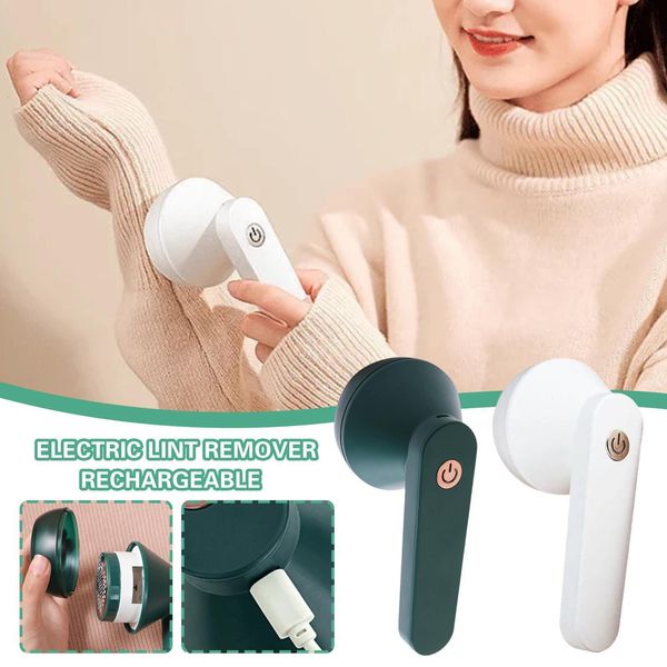 Lint Silindirler fırçalar Taşınabilir elektrikli giysiler düzeltici USB Tıraş Alma Silindirli Silindir 230621