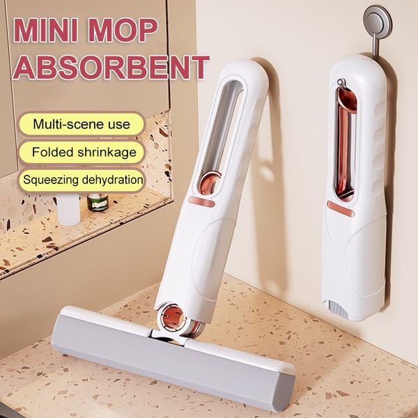 Ручные толкатели Mini Squeeze Mop Home Kitchen Carship Crash rate Portable Windows Glass Chemereer HomeN Tool 230621
