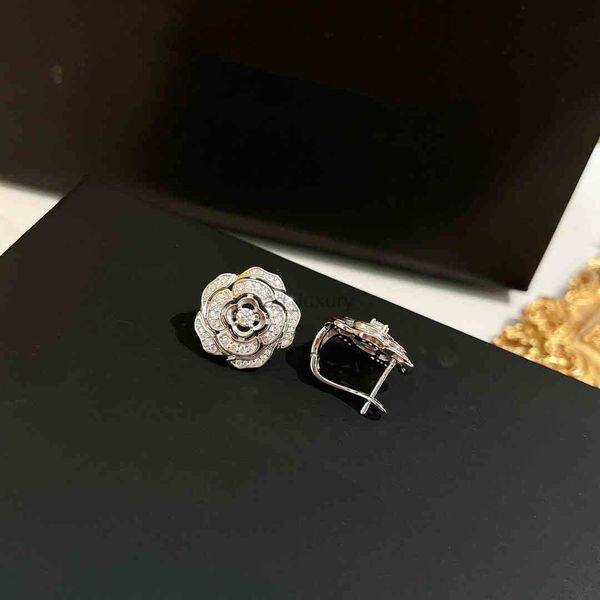 2021 tendência famosa marca pura prata esterlina conjuntos de jóias para mulheres camélia colar flores brincos anéis melhor qualidade