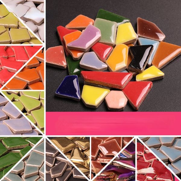 Ремесленные инструменты 200 г нерегулярные керамические мозаичные плитки многоцветные мозаичные кусочки камни для Diy Mosaic