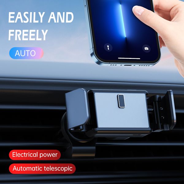 Ossky A1 suporte do telefone do carro montagem elétrica do telefone móvel clipe de ventilação de ar gravidade smartphone montagem GPS suporte para iPhone13 12