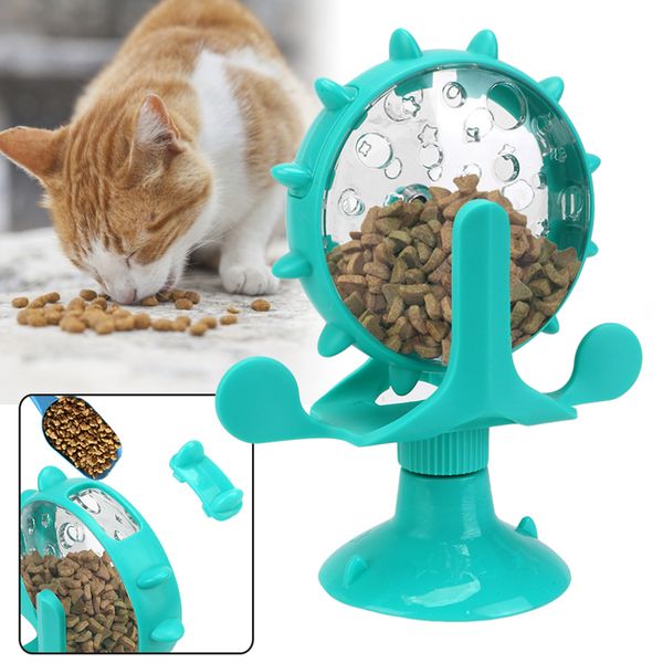 Dog Leaky Food Feeding Toys Интерактивная вращающаяся колесная игрушка для кота для кошачьей кошки собачьи продукты аксессуары поддержки Dropshipping