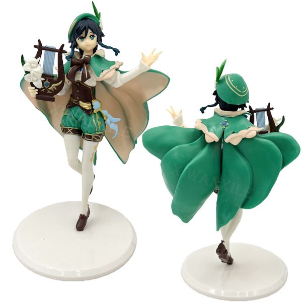 Objetos decorativos Estatuetas 19cm Genshin Impact Venti Anime Figure Yae Miko Action KleeQiqiXiaoHu Tao Collectible Doll Toys 230621