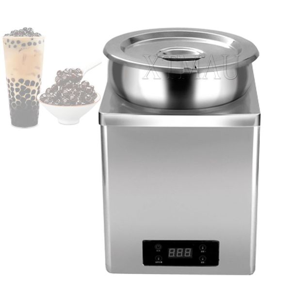 3L/7L Tapioca Pearl Warmer Machine Pot de isolamento para loja de chá de leite Aço inoxidável Food Warmer Fogão