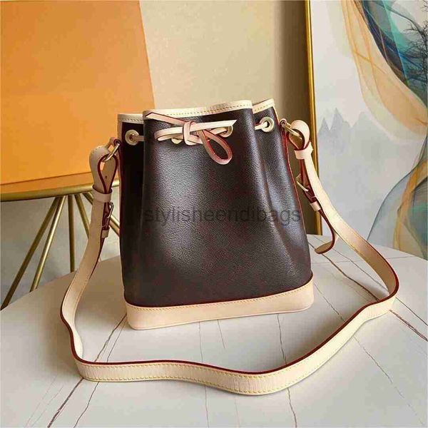 Stylisheendibags Umhängetaschen 10A Designer Klassische Noe hochwertiger Vintage Bouquet Seilschale One Schulter -Crossbody -Tasche