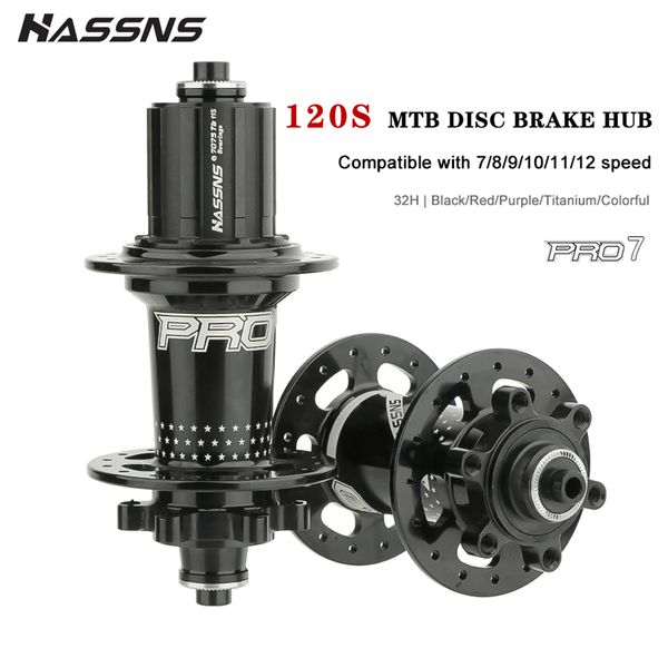 Велосипедные наборы Hassns Pro7 Mountain Freehub 32H Cube 120Sound 6 Pawls Hub для Shimano HG MTB 32 FUROS 12V Ratchet 230621