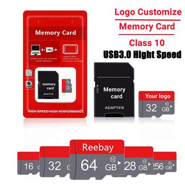 High Speed ​​Memory Card 16 ГБ 32 ГБ 64 ГБ 256 ГБ 512 ГБ класса 10 UHS-I USB3.0 MICRO TF CARD MINI EXTENG SD CARD 128GB EVO PLUS для смарт-мобильного пластинчатого телефона.