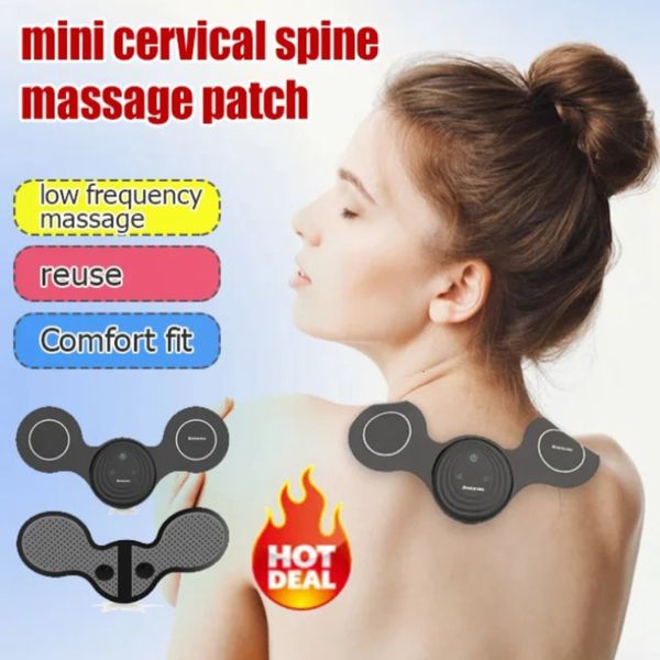 Altri articoli per massaggi EMS Mini Cervical Spine Patch Portable Electric Pulse Back Neck Massager Far Infrared Pain Relief Health Care Relax Tool 230621