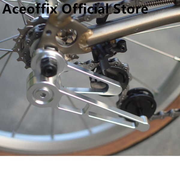 Bisiklet grupları Aceoffix 1 6 hızlar Brompton için arka zincir gerginlik Kılavuz TS04 Aksesuarları 230621