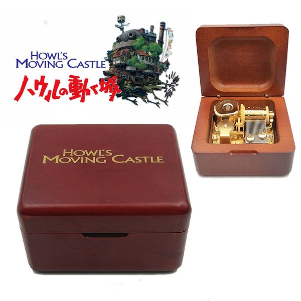 Novidade Itens Howl's Moving Castle Caixa de Música Merry Go Round of Life Musical Golden Anime Box Namorada Crianças Aniversário Natal Ano Presente 230621