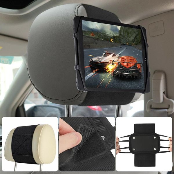 Einstellbare Auto Kopfstütze Halterung Dehnbare Silikon Abdeckung Halterung Auto Sitz Zurück Universal Für Ipad Tablets Telefon