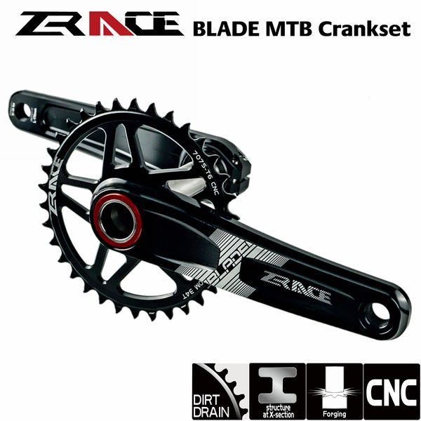 Fahrradfreiläufe Kettenräder ZRACE BLADE 1 x 10 11 12-Gang-Kurbelgarnitur Adlerzahn für MTB XC TR AM 170 175 mm 32T 34T 36T BB68 73 Kettengarnitur 230621