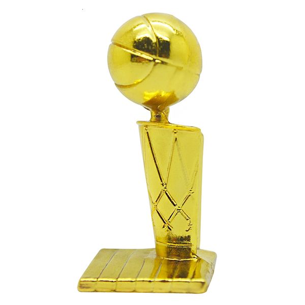 Objetos decorativos Estatuetas Troféu Mini Basquete Campeão Modelo 4,2cm Altura Copo de Metal Brinquedos Fãs Souvenirs Colecionáveis de Alta Qualidade Presente Homem 230621