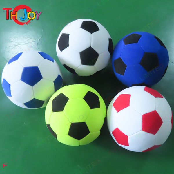 Balon 5 Parçalar Lot çok renkli 20 cm futbol topu ayak dart oyunları Dartboard Serbest El Pompası için Iatable Yapışkan Futbol 230621