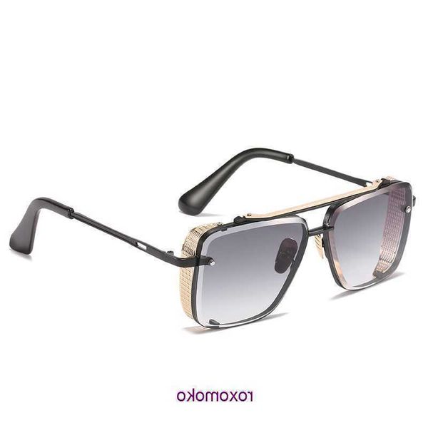 Лучшие оригинальные оптовые солнцезащитные очки DITA Online Store Neon Sunset Gradient Metal Mesh Sunglasses Мужские и женские УФ -защита QLAM