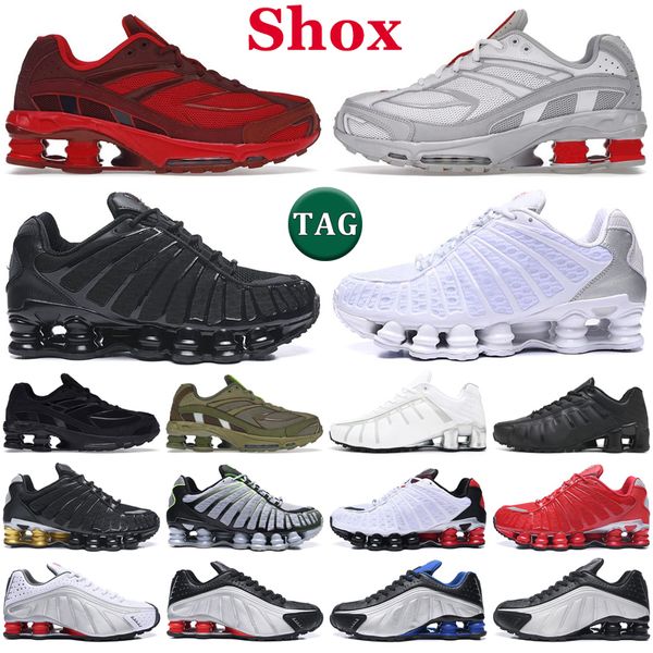 Shox Ride 2 running shoes men Olive TL R4 NZ Triple Black White Skepta Speed Red Metallic Silver Navy Racer Blue mens trainers outdoor sports sneakers