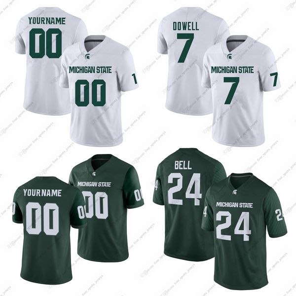 Custom NCAA College Miami Hurricanes Maglie da calcio Kirk Cousins Brian Lewerke LeVeon Bell Banks Houser Kim Schorfhaar Berger Carter Joiner III Mangham Millikin