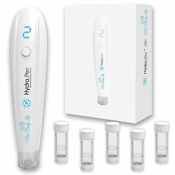 Massaggiatore viso 2 in 1 Dr Pen HydraPen H2 Applicatore automatico di siero professionale Microneedling Incredibile strumento per la cura della pelle per uso personale domestico 230621