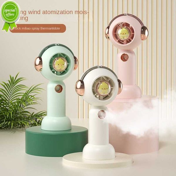 Neue Mini Handheld Fan USB Aufladbare Nano Zerstäubung Schönheit Makeupwater Fan Tragbare Mini Student Cartoon Schöne Fan