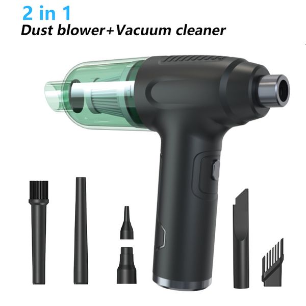 Vacuums Air Duster and Vacuum Wireless Air Blower Compressed Cleaner for Computer Keyboard Camera Cleaning 120W USB C Rechargeable 230621