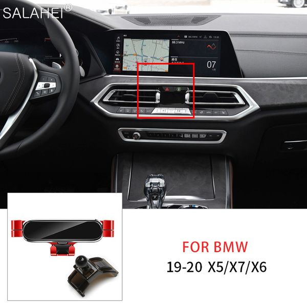 Suporte de celular para carro para BMW G05 G06 G07 para BMW X5 X6 X7 G05 G07 2019-2020 Suporte de clipe de ventilação Suporte para celular GPS Suporte