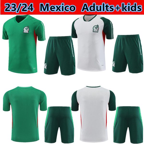 23 24 Meksika Kulübü ABD Sports Giyim Futbol Eğitim Forması 2023 2024 Ciovany G Dos Santos R Sambueza P Aguilar Futbol Erkekler Çocuk Ter Geri Seti 88