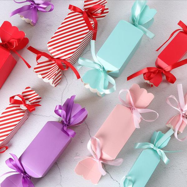 Confezioni regalo 10 pezzi Scatole bomboniere e sacchetti Scatole caramelle dolci Baby Shower Trattare Bambini Compleanno Natale Cracker Box Forniture per feste evento 230621