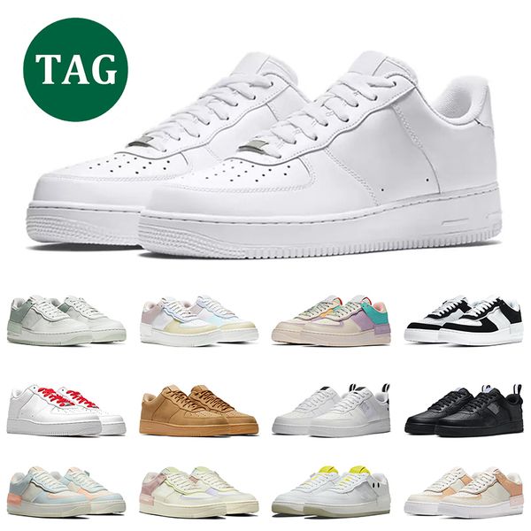 2021 air force 1 mix tipo uomo donna scarpe da corsa White Rose Sketch Skeleton Light Bone University Red Pine Green scarpe da ginnastica da uomo