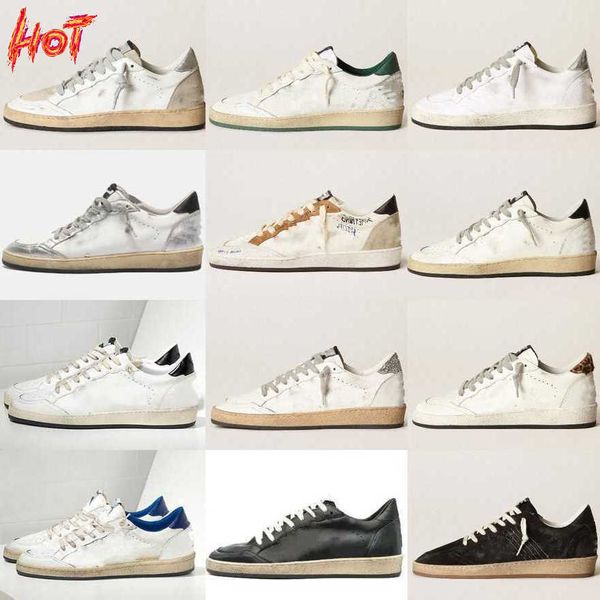 Super 2023 Goldenss Gooses Designer Frauen Schuhe Dirty Superstar Turnschuhe Männer Schuh Klassische Weiß Casual Mode Silber Schwanz Mann Schuh