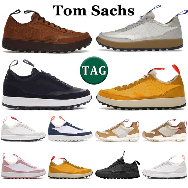 Tom Sachs Craft Allzweck-Sportschuhe Herren Damen Field Brown Archive Dark Sulphur Black White Red Navy Herren-Trainer Outdoor-Sport-Sneaker