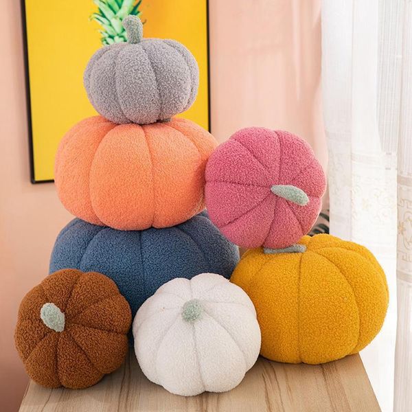 Peluche di zucca Kawaii Plushies Cuscini Cute Plant Bambola di pezza morbida Vacanze Puntelli Cuscino decorativo per cuscino per bambini 2145