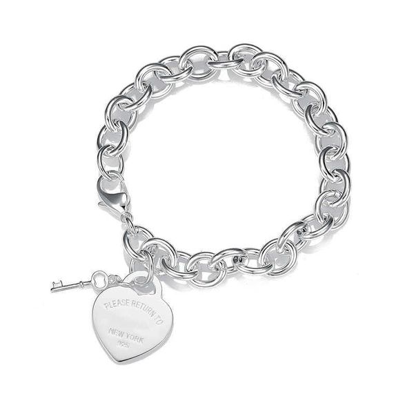 Marca original pulseira tff feminina corrente grossa moda luxo charme de alta qualidade artesanato 8hv2