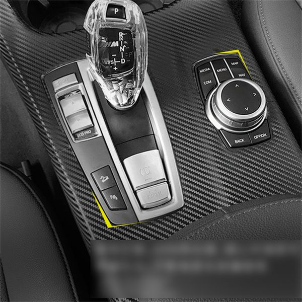 Fibra de carbono para bmw x3 f25 x4 f26 2011-2017 filme interior do carro adesivos console central engrenagem painel de ar maçaneta da porta painel de elevação