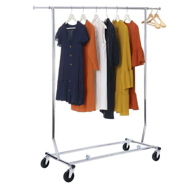 Сверхмощная катящаяся одежда для одежды для одежды для одежды регулируемая высота с колесами