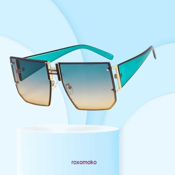 Designer de luxo marca H Home óculos de sol à venda família armação grande moda homens e mulheres polígono perna grossa show de filme do oceano com caixa de presente