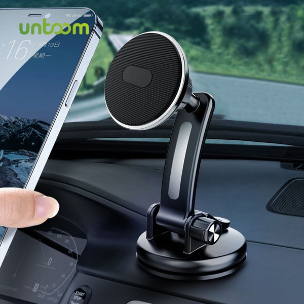 Untoom Magnetischer Autotelefonhalter Universal Magnet Armaturenbrett Handyhalterung im Auto Handyständer GPS-Unterstützung für iPhone 13