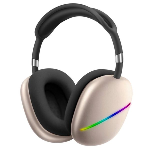 Cuffie wireless Max10 Cuffie Bluetooth a emissione di luce Cuffie wireless Bassi potenti Max 10