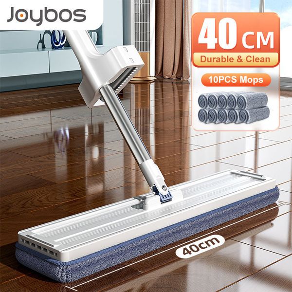 Mops JOYBOS Vergrößerter Bodenwischer, Händewaschen, kostenloses Lazy Mop, Selbstauswringen, Drücken, Haushalt, automatische Dehydrierung, magische flache Mops-Reinigung, 230621