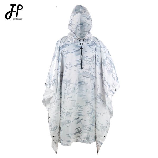 Yağmurluk açık kapşonlu nefes alabilen yağmur giysisi kamuflaj ponç ordusu taktik yağmurluk kamp yürüyüşü avcılık kuş gözlemci takım elbise yağmur dişli 230621