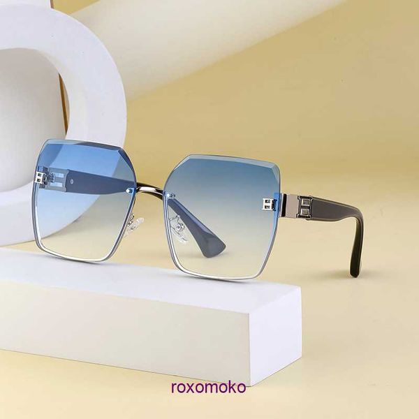 Luxus-Designer-H-Home-Sonnenbrillen-Onlineshop KAJILA Modische Sonnenbrille mit großem Rahmen für Damen, neu, rahmenlos, mit Geschenkbox. Mit Geschenkbox