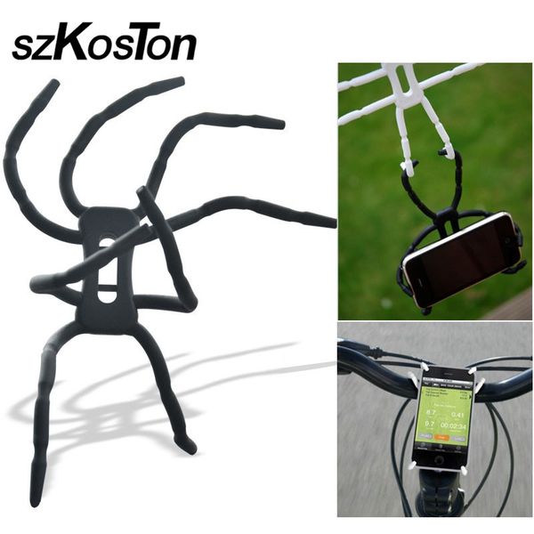 Supporto universale per telefono cellulare per auto per iPhone Samsung Bicycle MP4 Spider Supporto da parete flessibile Supporto da tavolo GPS Supporto per auto