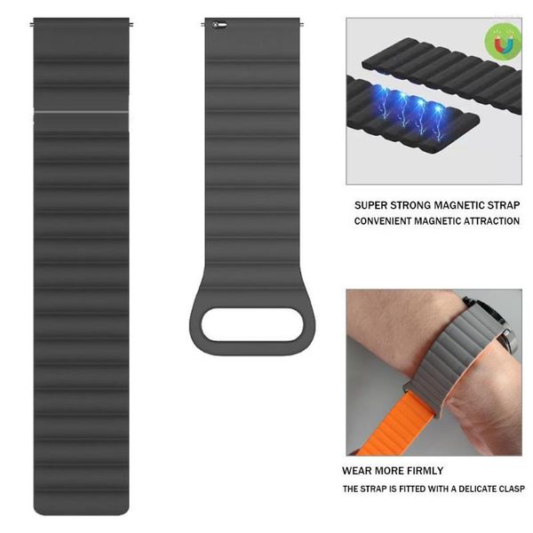Cinturini per orologi Cinturino in silicone magnetico per Oneplus Band One Plus Soft Sports Cinturino di ricambio Accessori per bracciale Correa